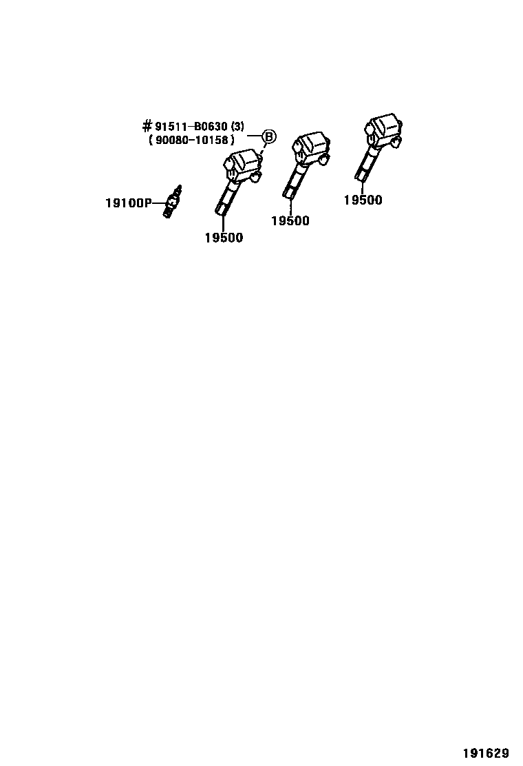 1901 — IGNITION COIL & SPARK PLUG / GLOW PLUG
