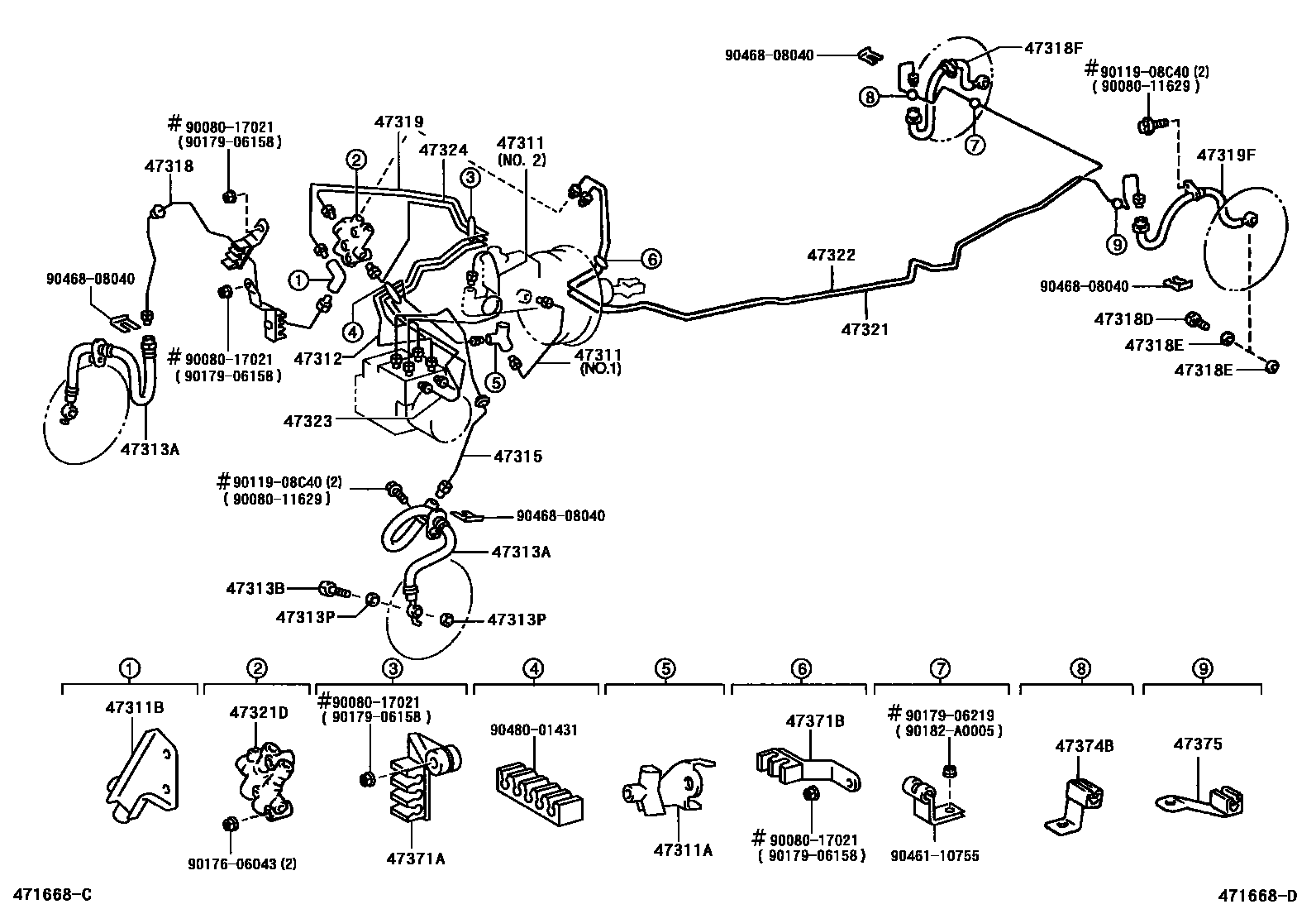 4708 — BRAKE TUBE & CLAMP