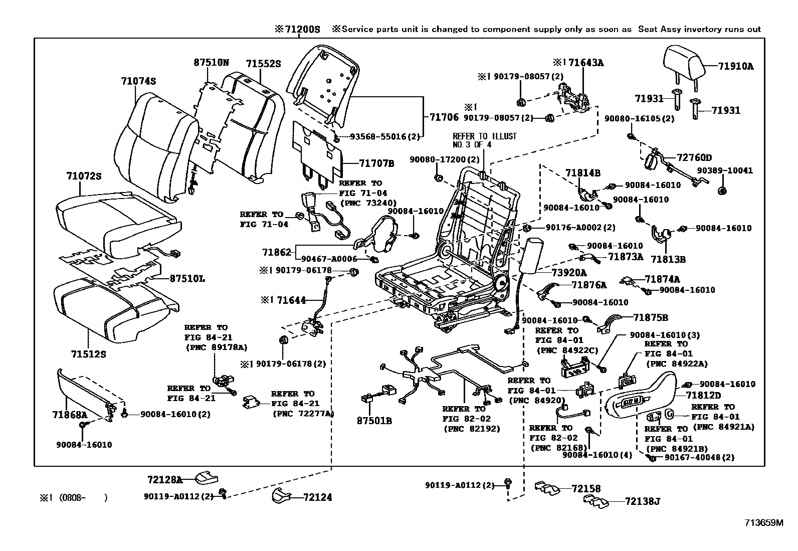 7101 — FRONT SEAT & SEAT TRACK