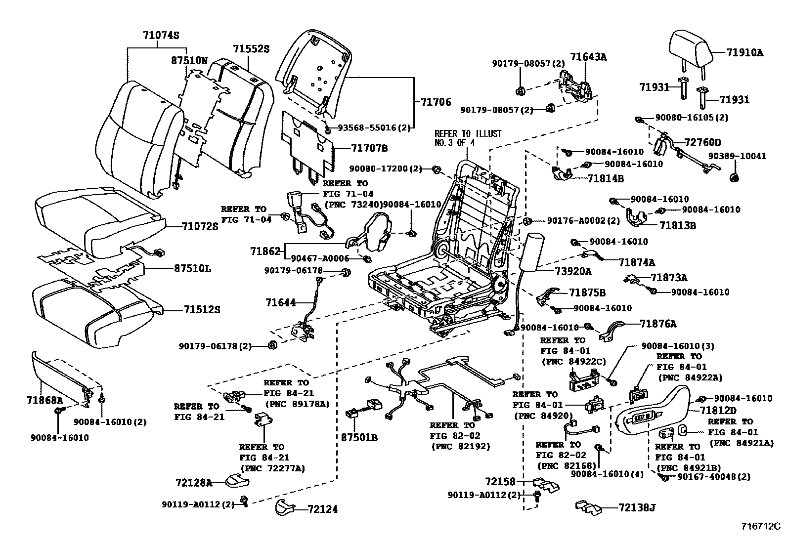 7101 — FRONT SEAT & SEAT TRACK
