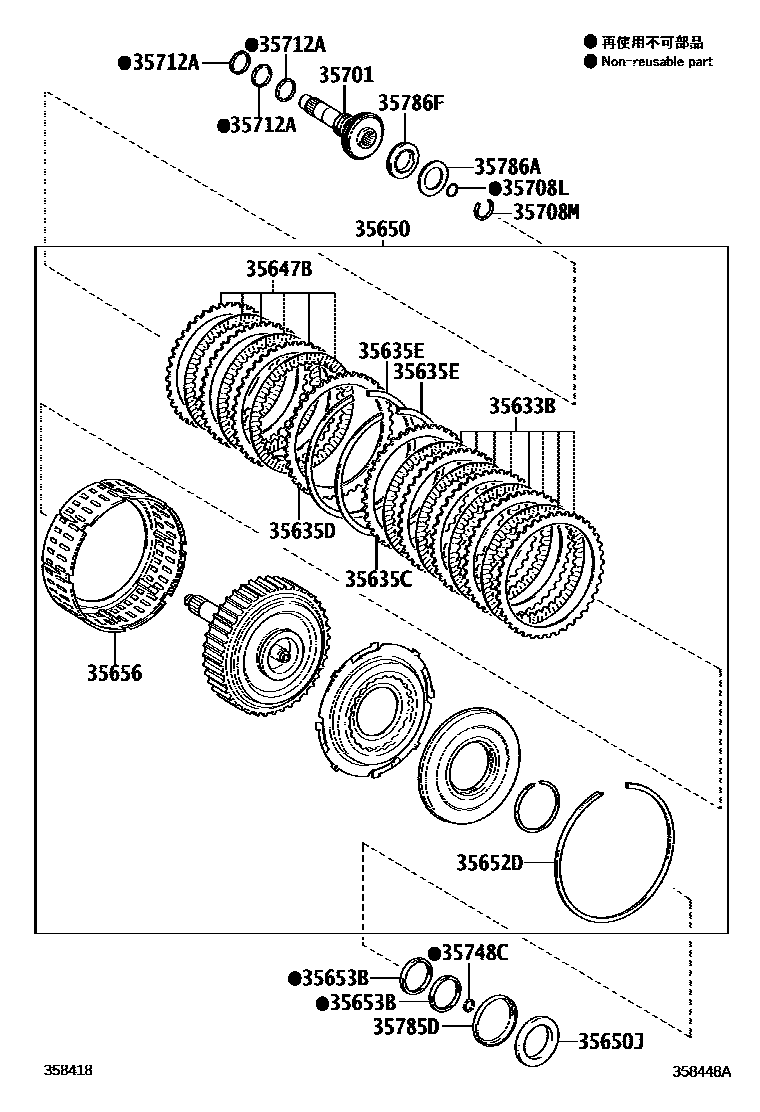 3507 — BRAKE BAND & MULTIPLE DISC CLUTCH (ATM)