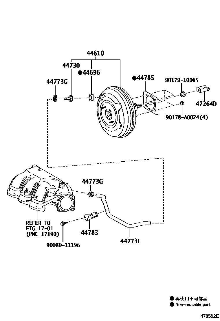 4703 — BRAKE BOOSTER & VACUUM TUBE