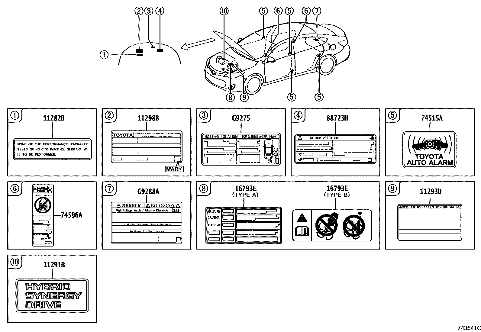 7403 — CAUTION PLATE (EXTERIOR & INTERIOR)