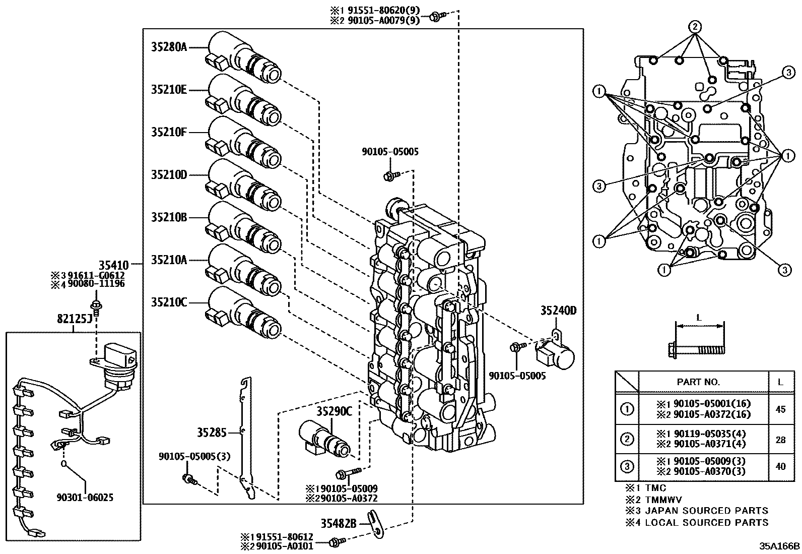 3512 — VALVE BODY & OIL STRAINER (ATM)