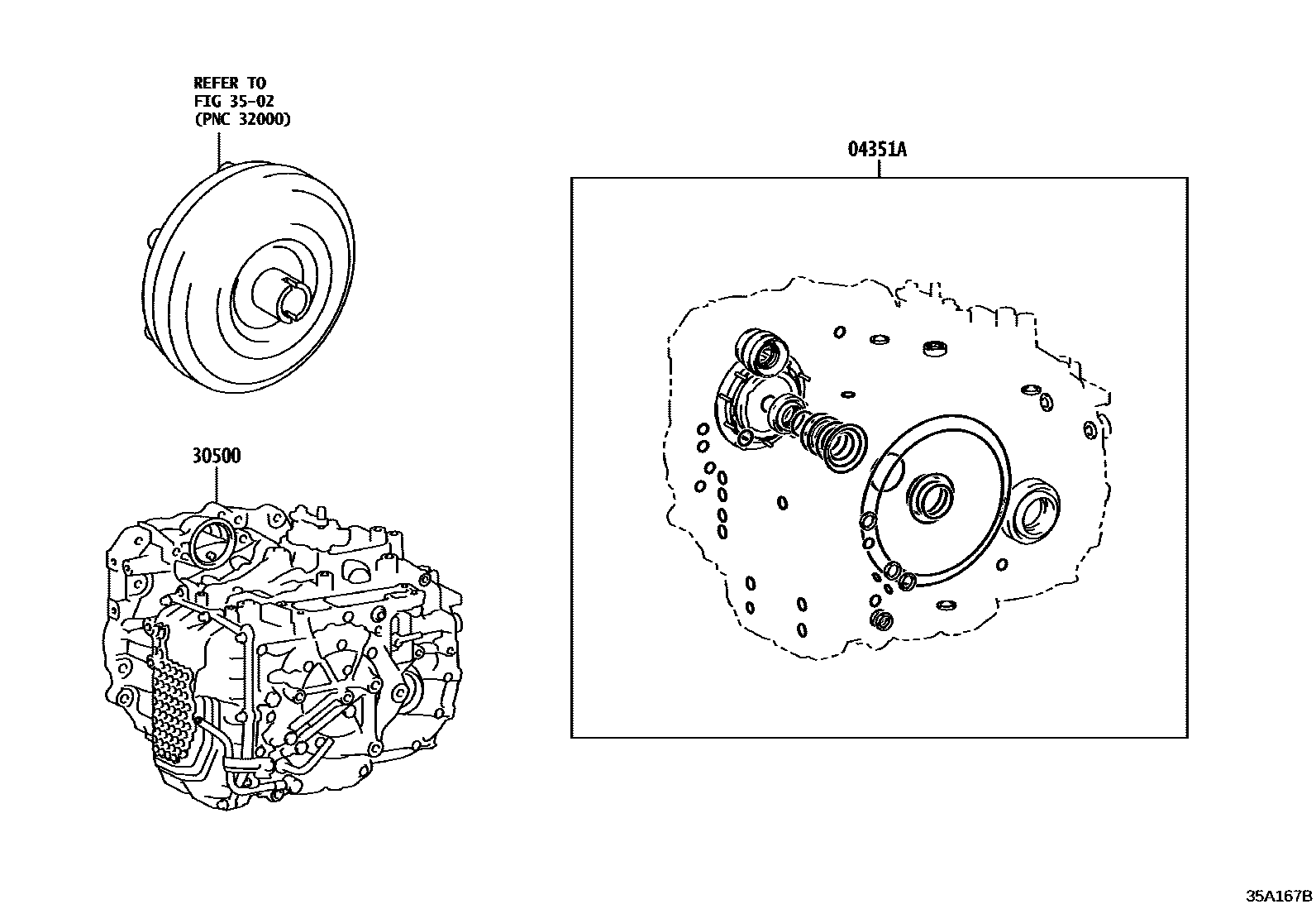 3501 — TRANSAXLE OR TRANSMISSION ASSY & GASKET KIT (ATM)