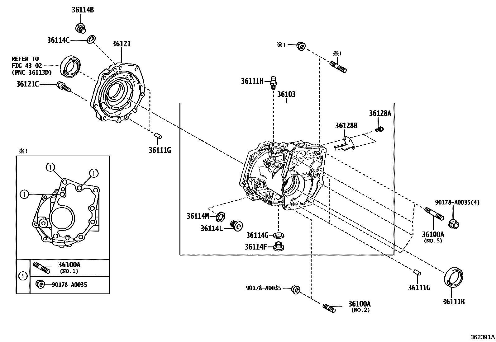3609 — TRANSFER CASE & EXTENSION HOUSING