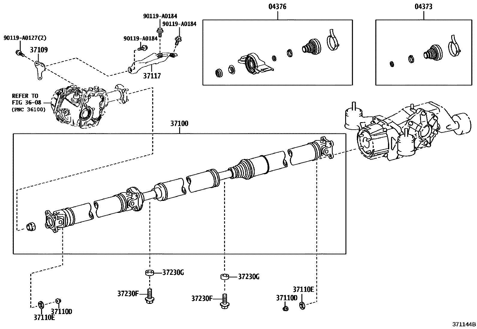 3701 — PROPELLER SHAFT & UNIVERSAL JOINT
