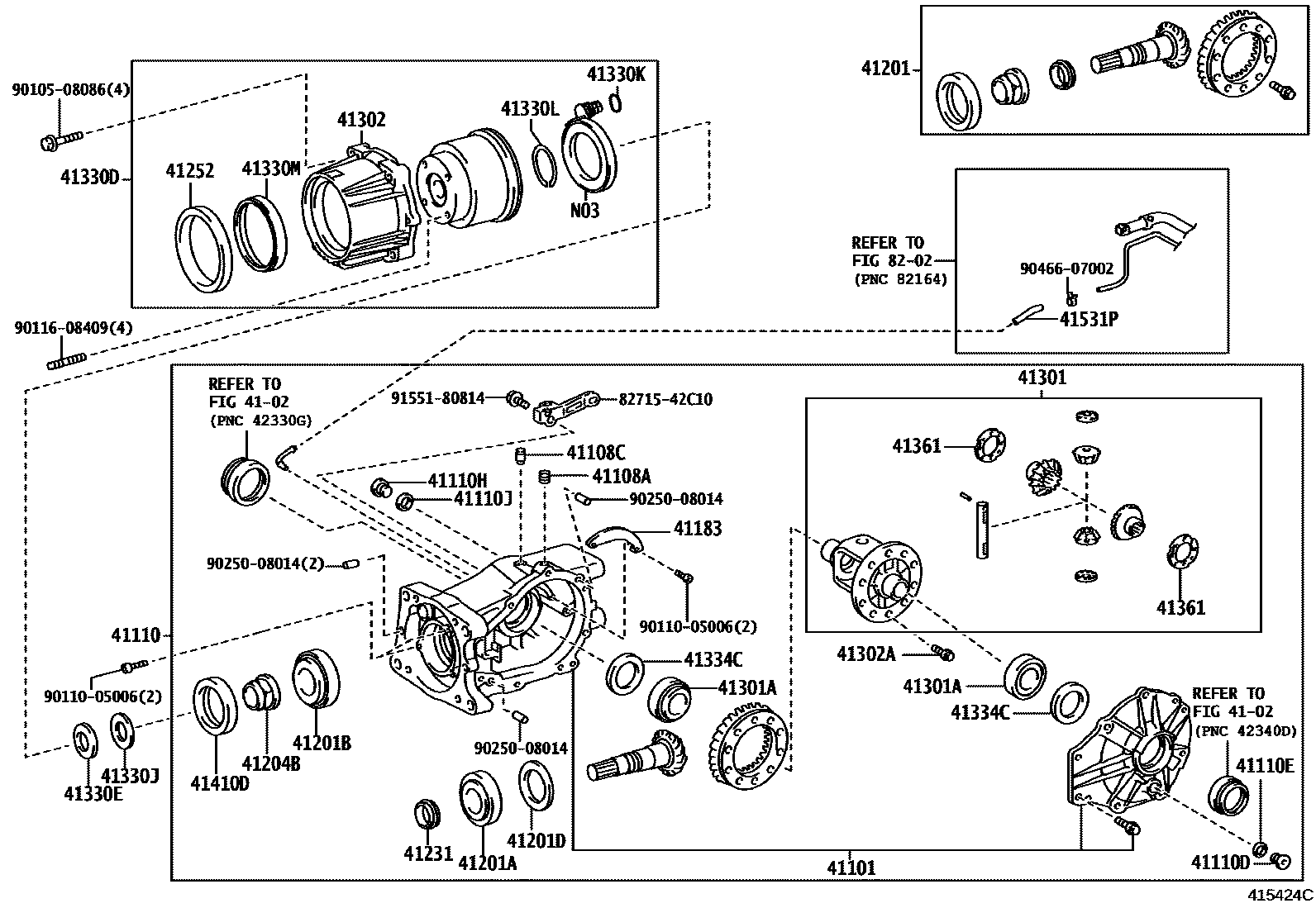 4101 — REAR AXLE HOUSING & DIFFERENTIAL