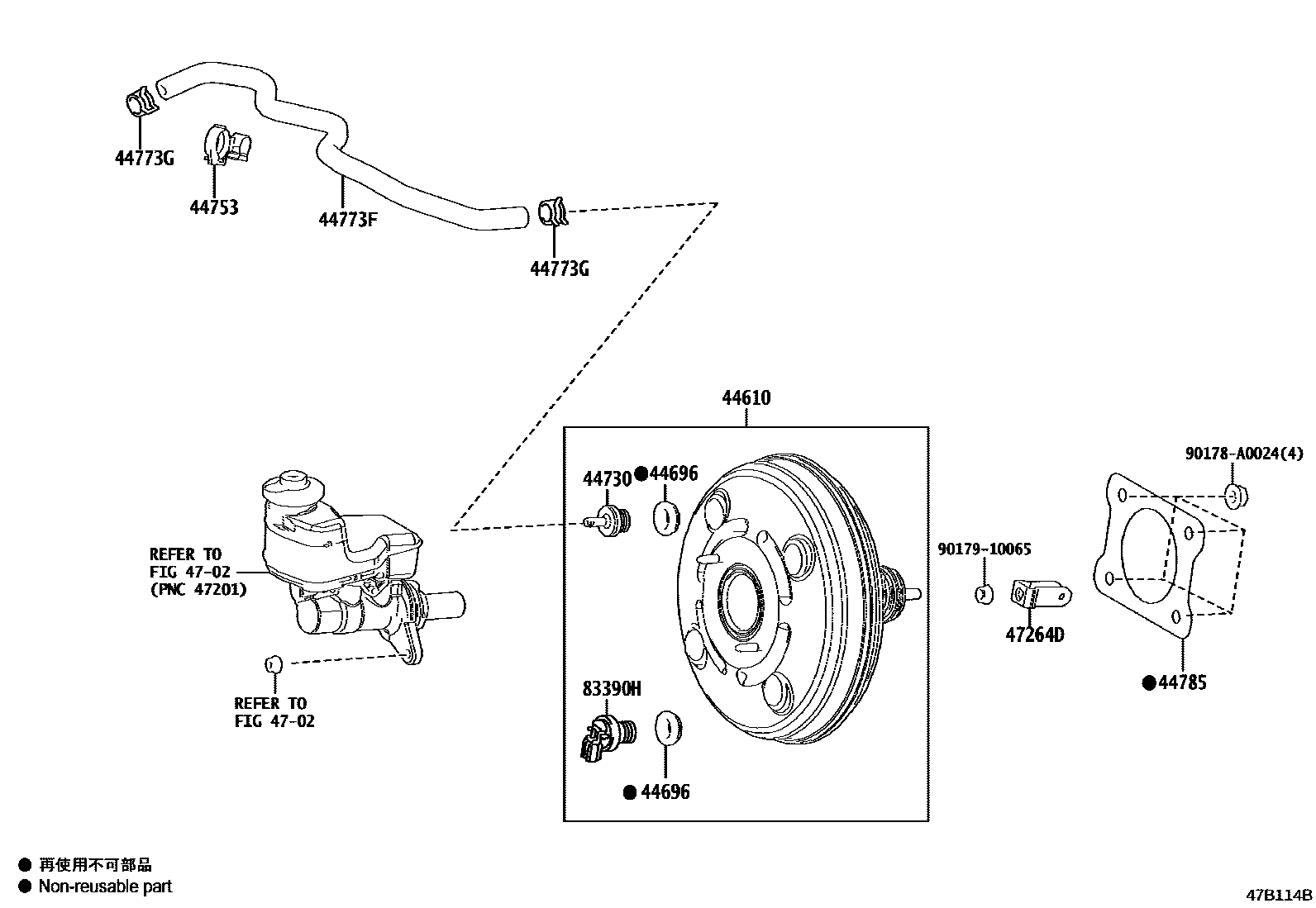 4703 — BRAKE BOOSTER & VACUUM TUBE
