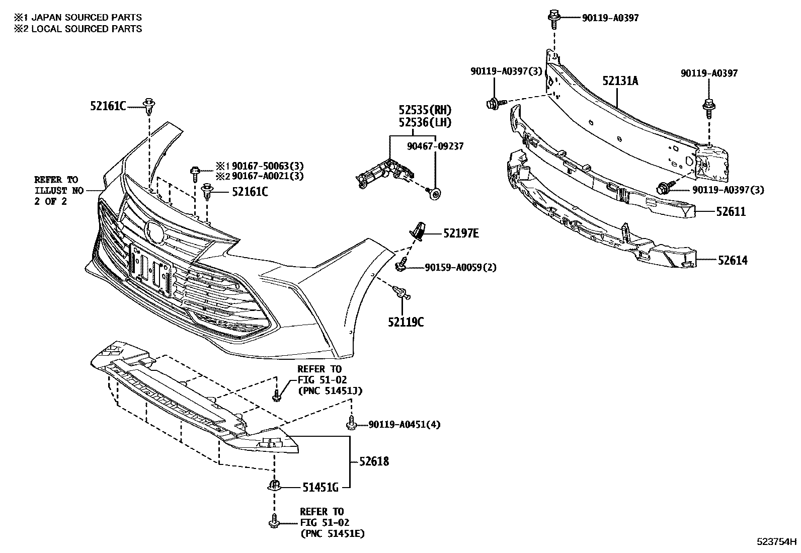 5201 — FRONT BUMPER & BUMPER STAY