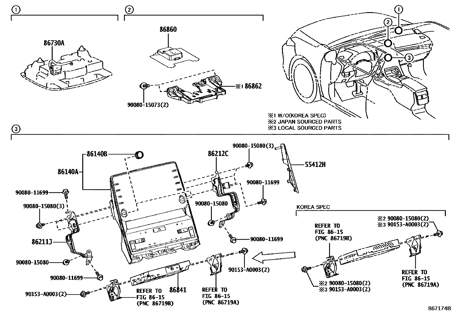 8603 — NAVIGATION & FRONT MONITOR DISPLAY