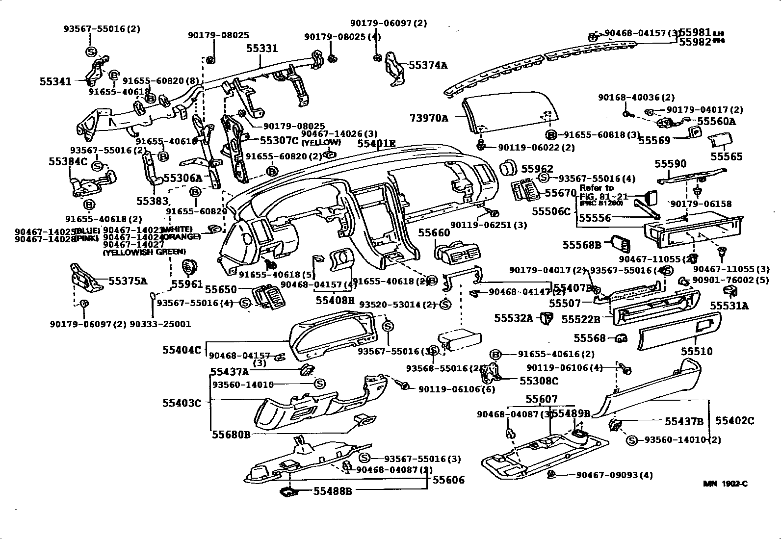 5501 — INSTRUMENT PANEL & GLOVE COMPARTMENT
