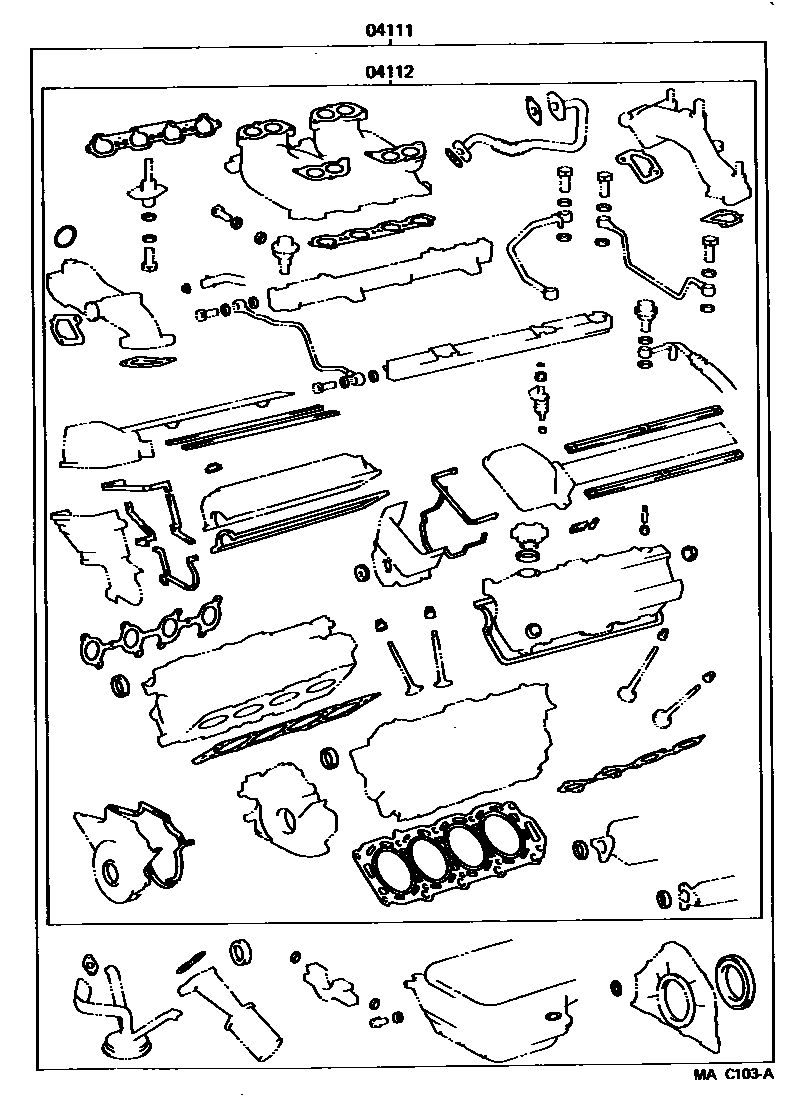 1103 — ENGINE OVERHAUL GASKET KIT