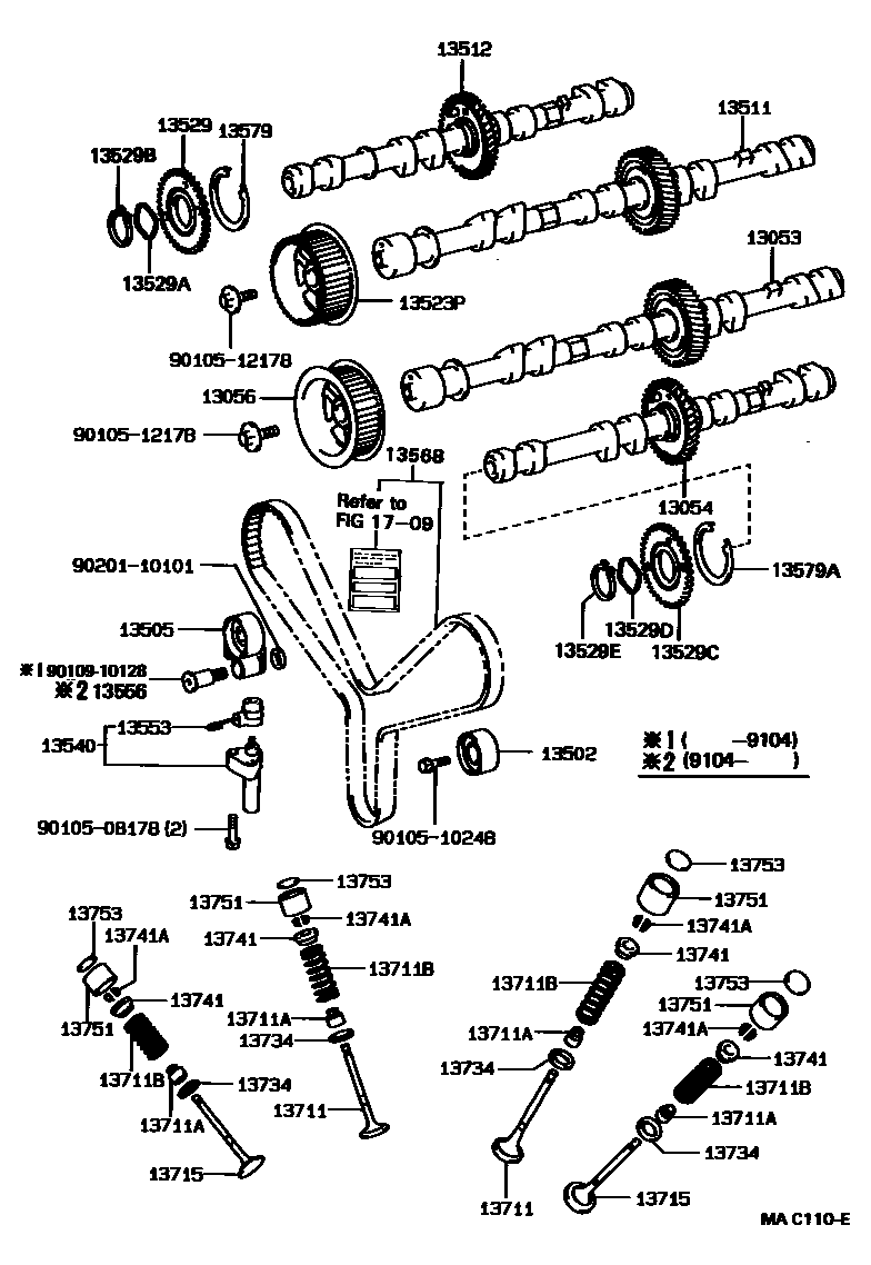 1302 — CAMSHAFT & VALVE