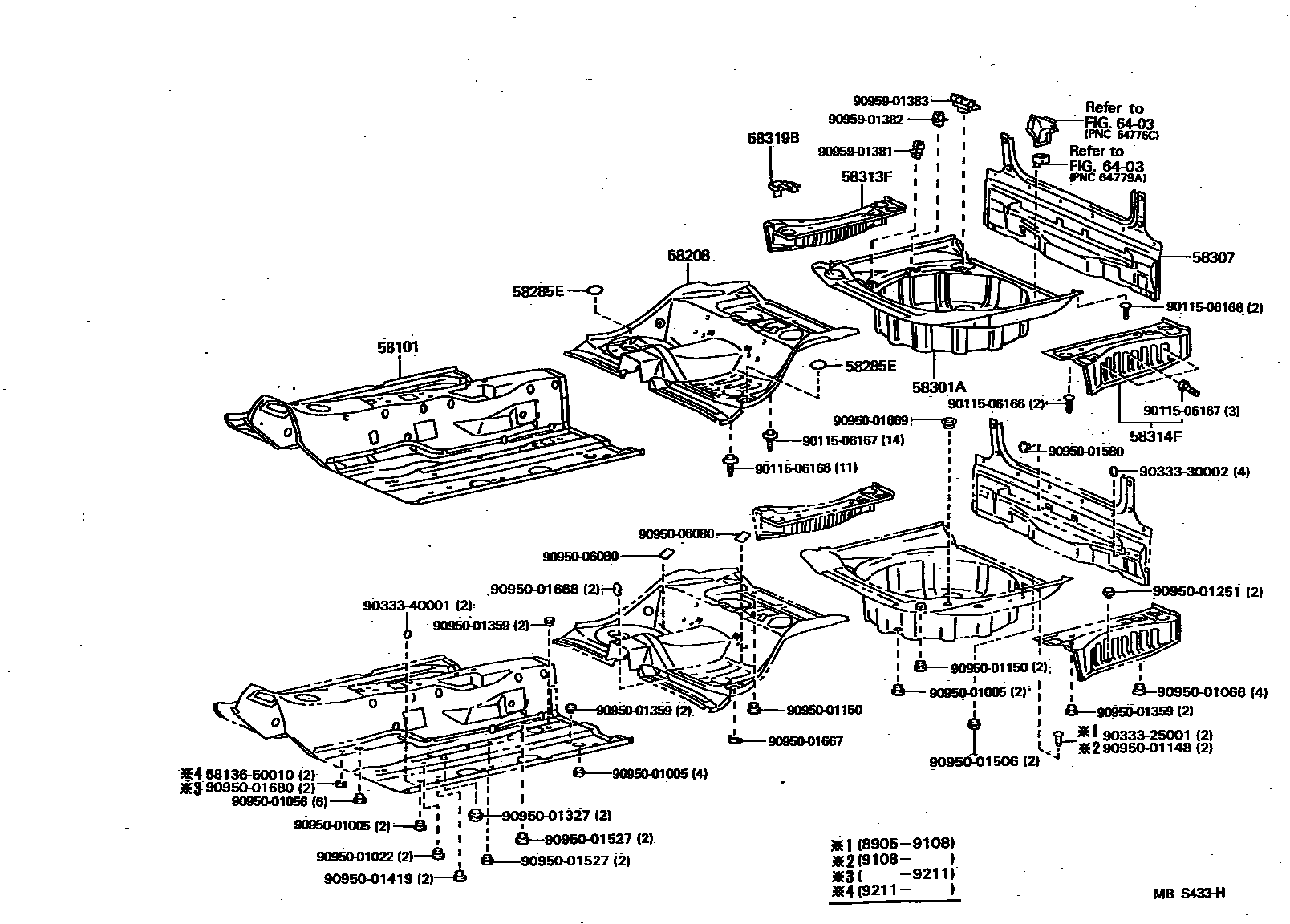 5801 — FLOOR PAN & LOWER BACK PANEL