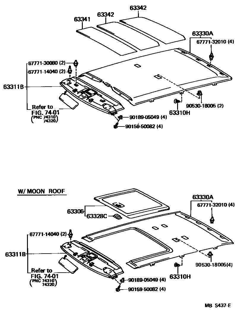 6402 — ROOF HEADLINING & SILENCER PAD