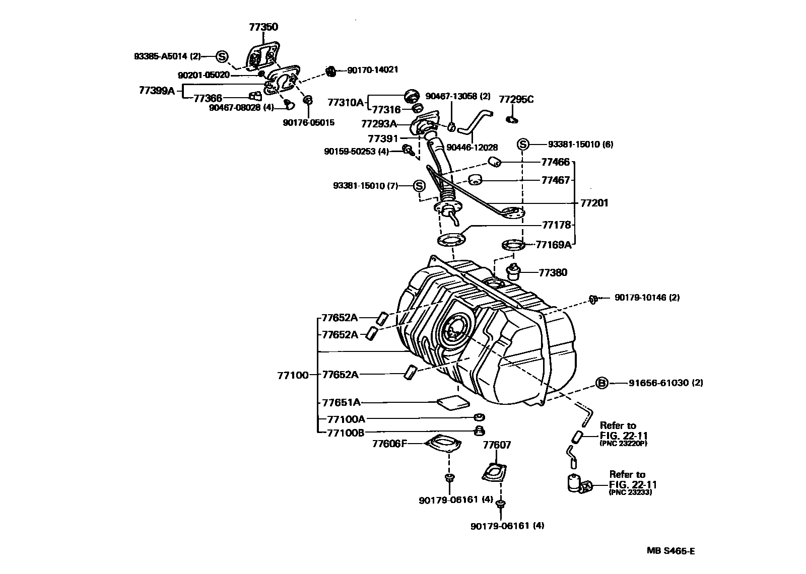 7701 — FUEL TANK & TUBE