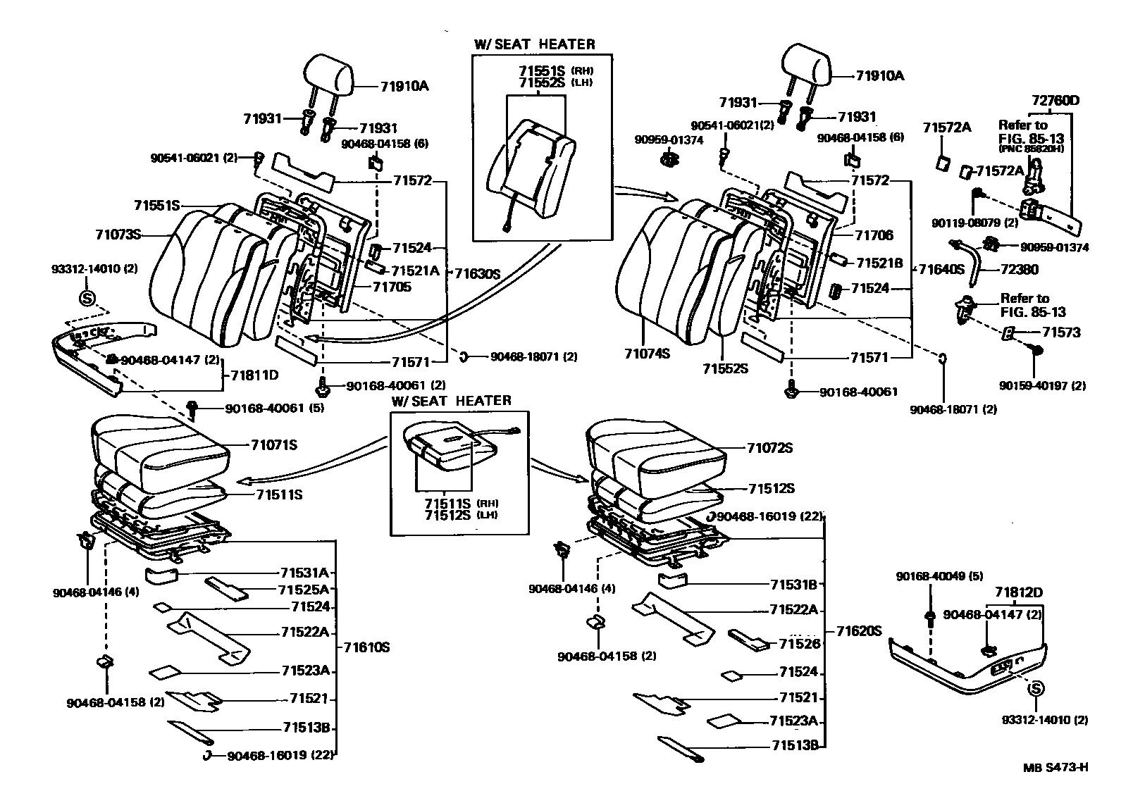 7101 — FRONT SEAT & SEAT TRACK