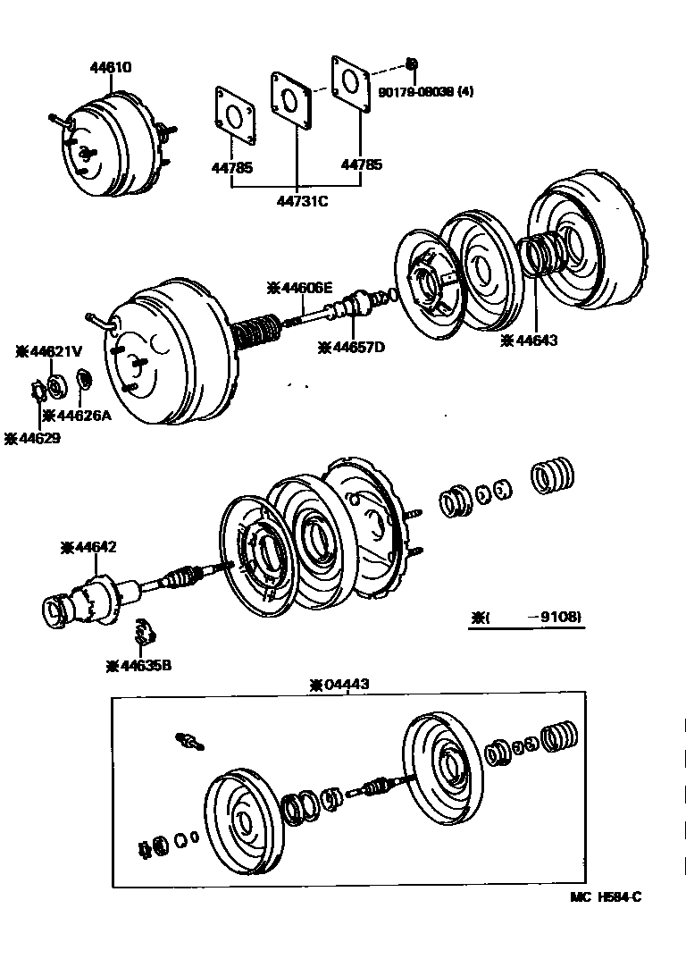 4703 — BRAKE BOOSTER & VACUUM TUBE