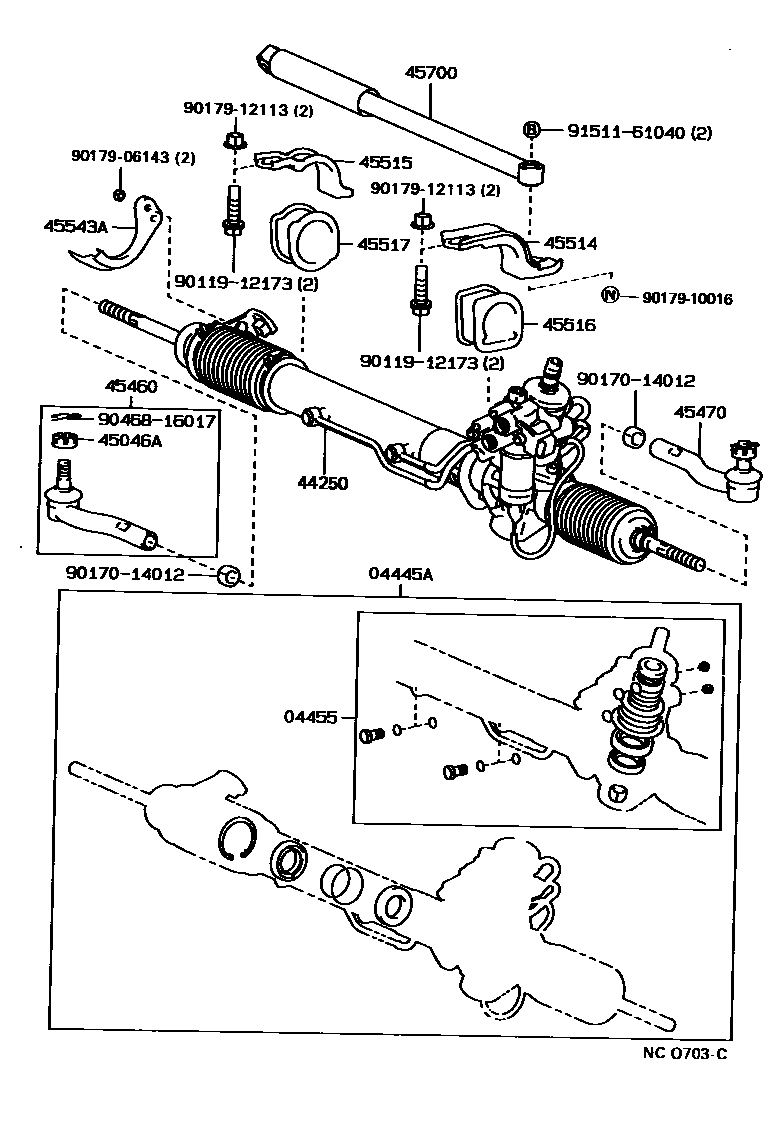 4505 — FRONT STEERING GEAR & LINK