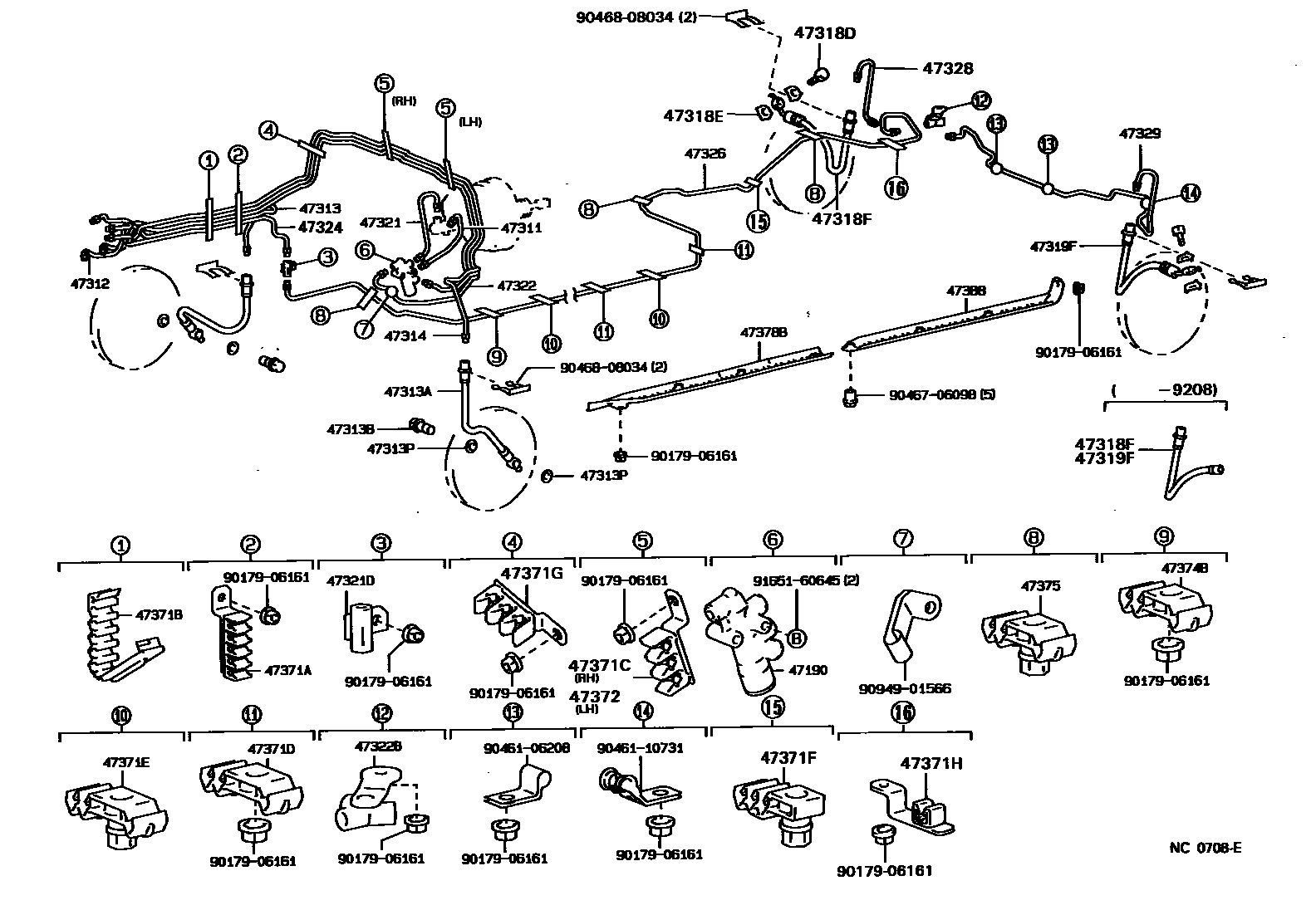 4708 — BRAKE TUBE & CLAMP