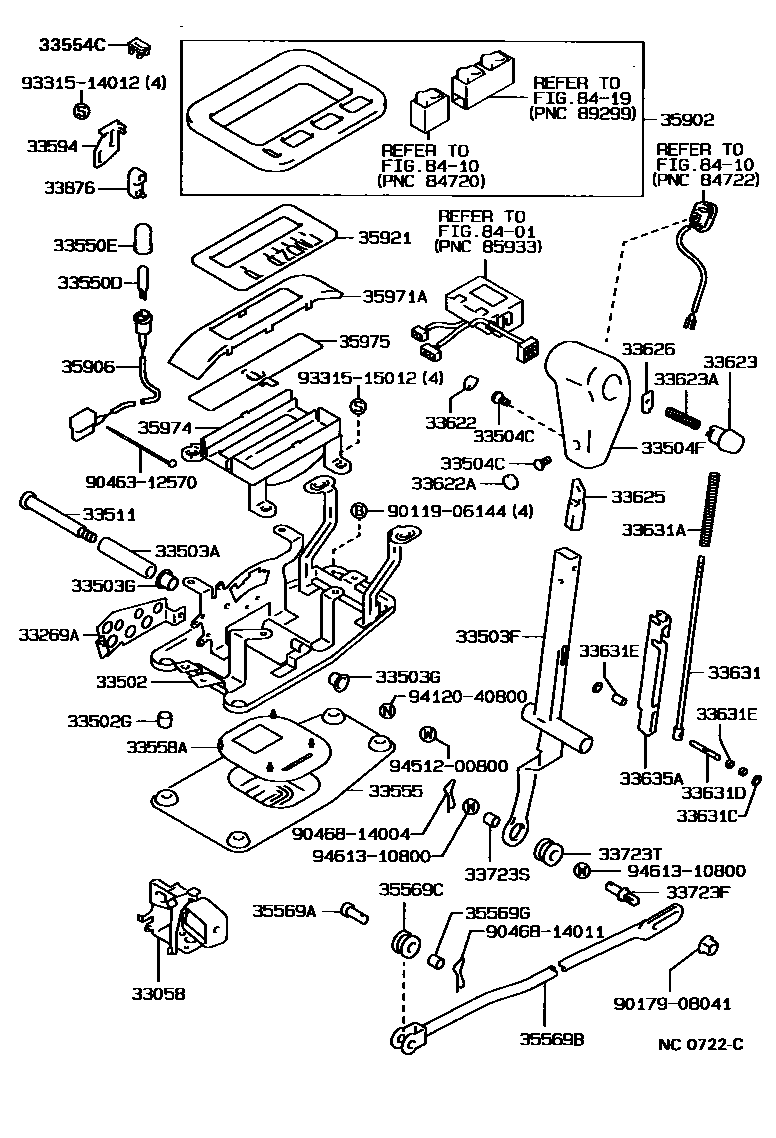 3312 — SHIFT LEVER & RETAINER