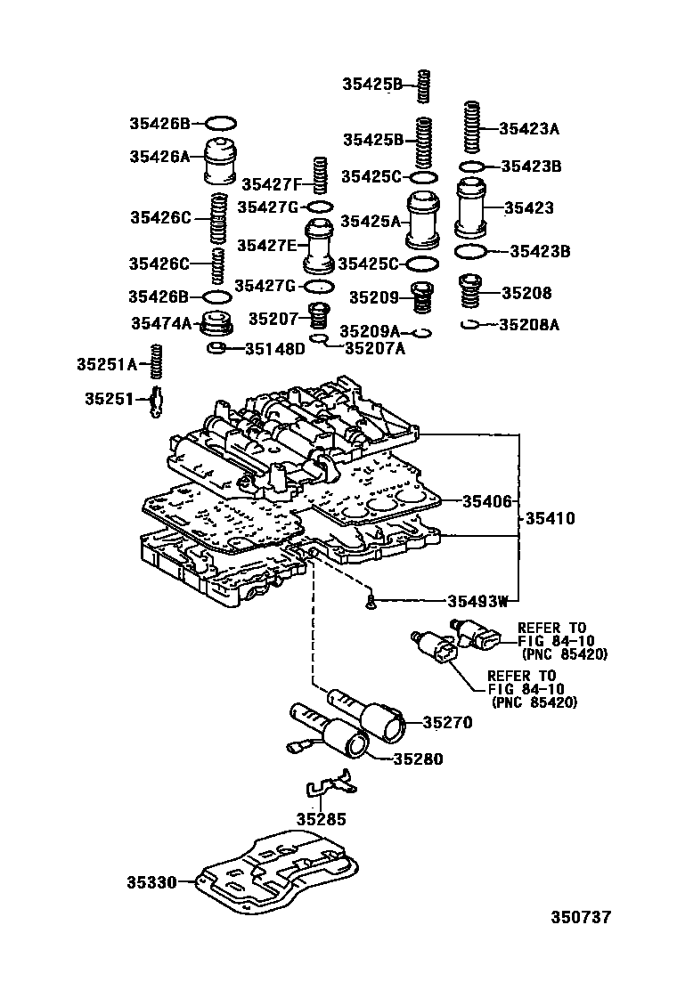3512 — VALVE BODY & OIL STRAINER (ATM)