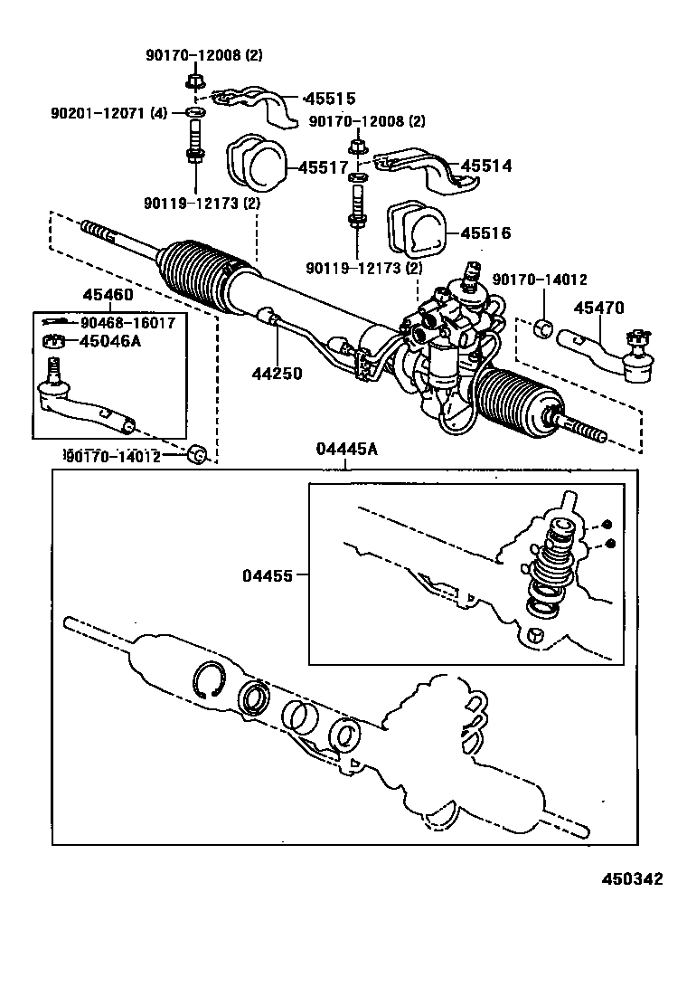 4505 — FRONT STEERING GEAR & LINK