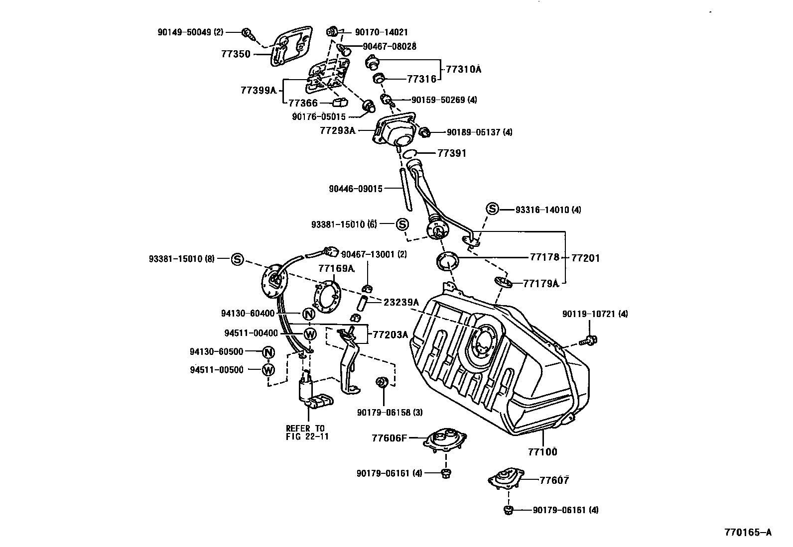 7701 — FUEL TANK & TUBE