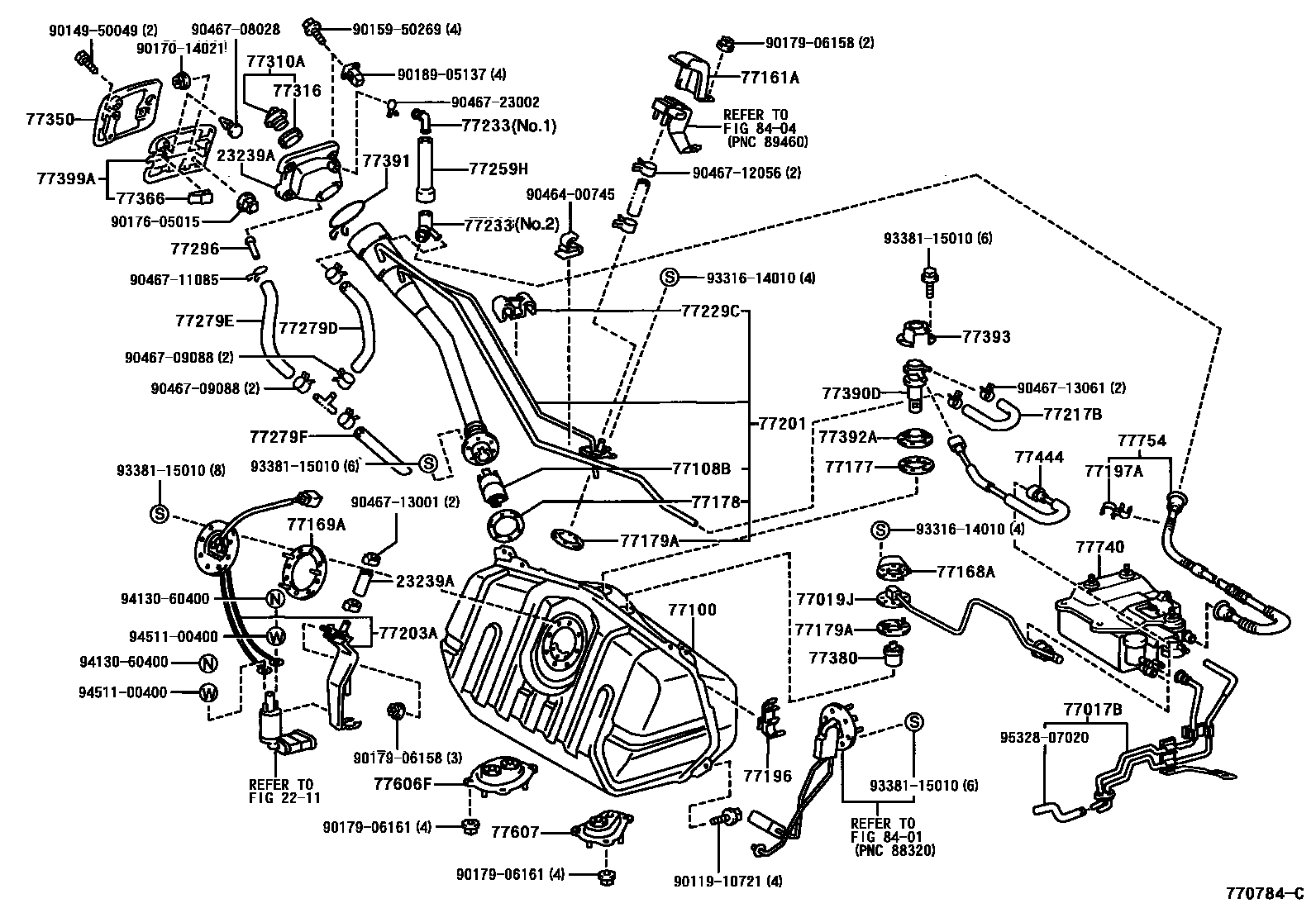 7701 — FUEL TANK & TUBE