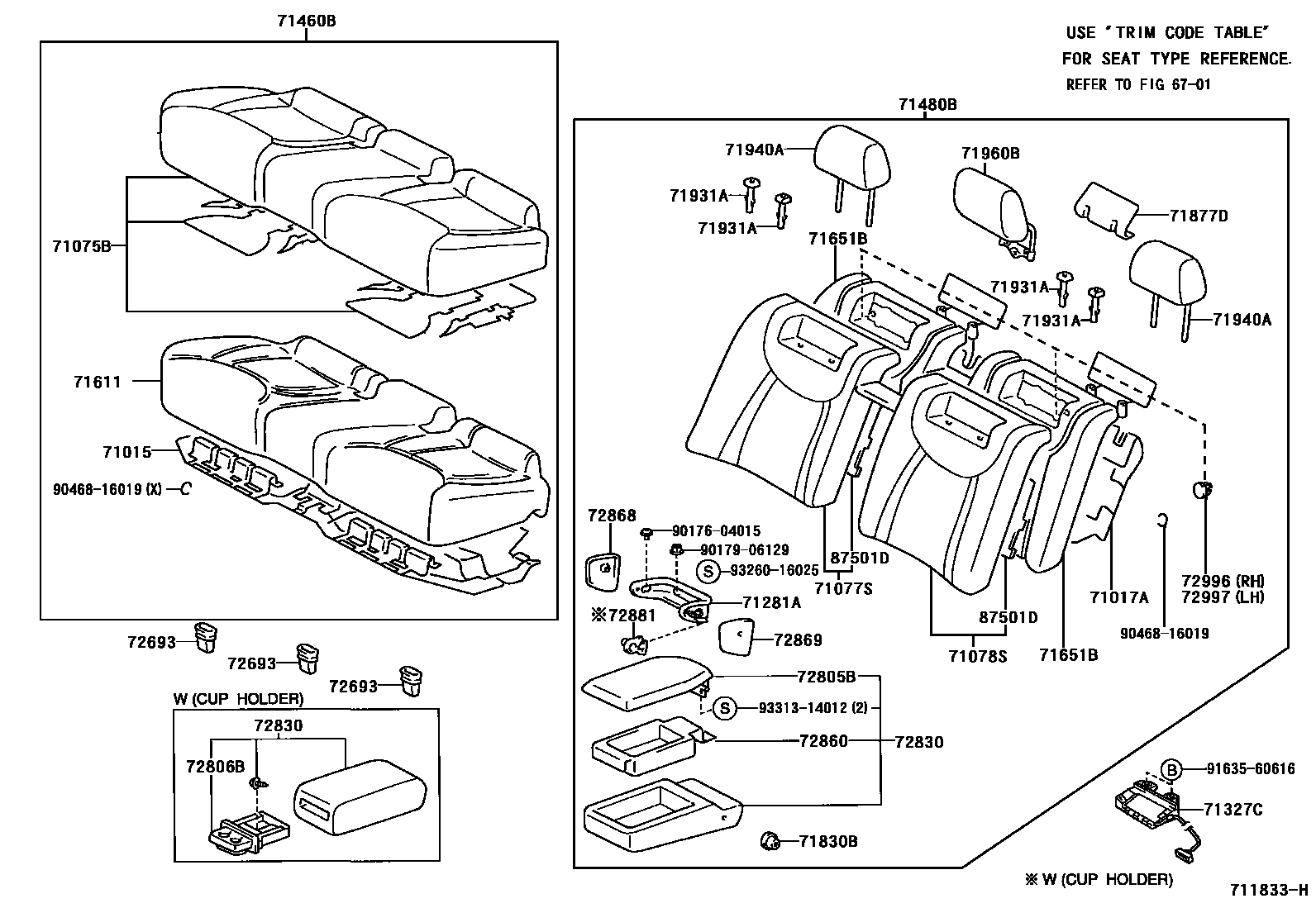 7102 — REAR SEAT & SEAT TRACK