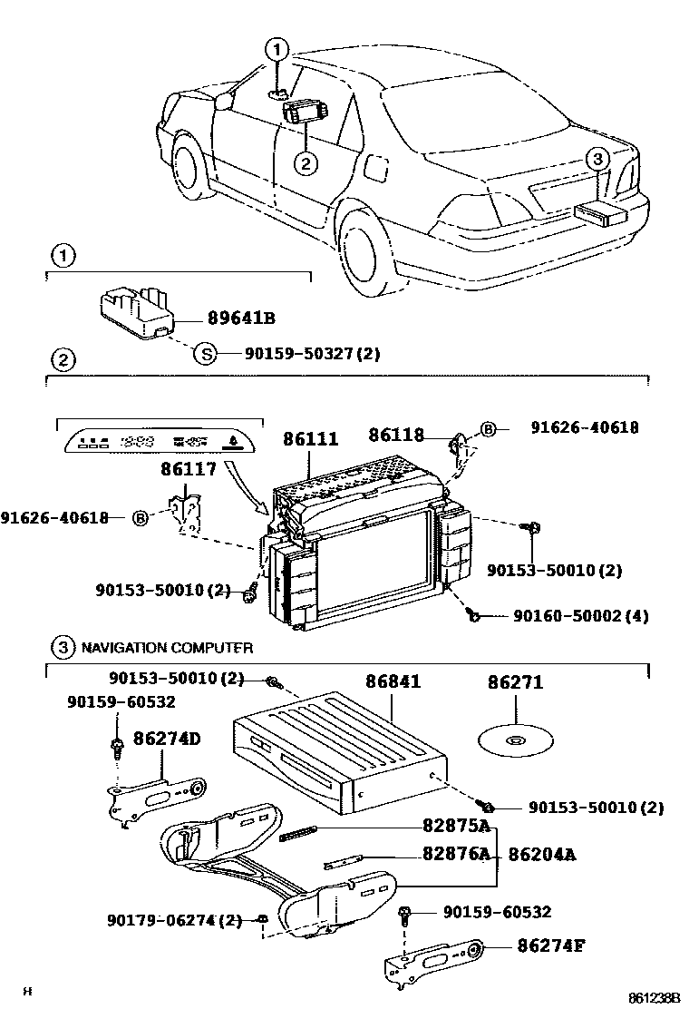 8603 — NAVIGATION & FRONT MONITOR DISPLAY