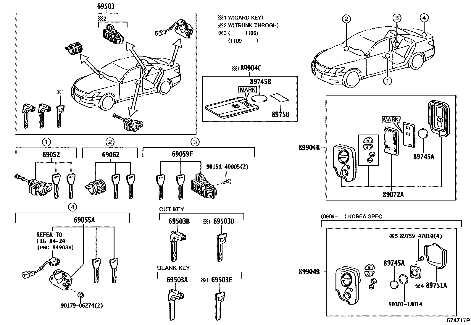 6712 — LOCK CYLINDER SET