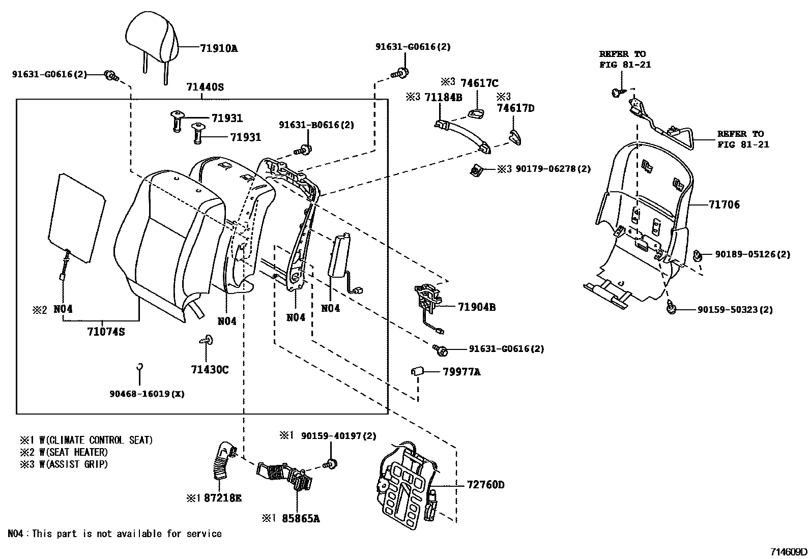 7101 — FRONT SEAT & SEAT TRACK