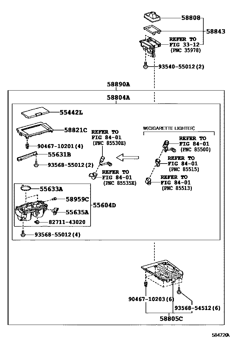 5806 — CONSOLE BOX & BRACKET
