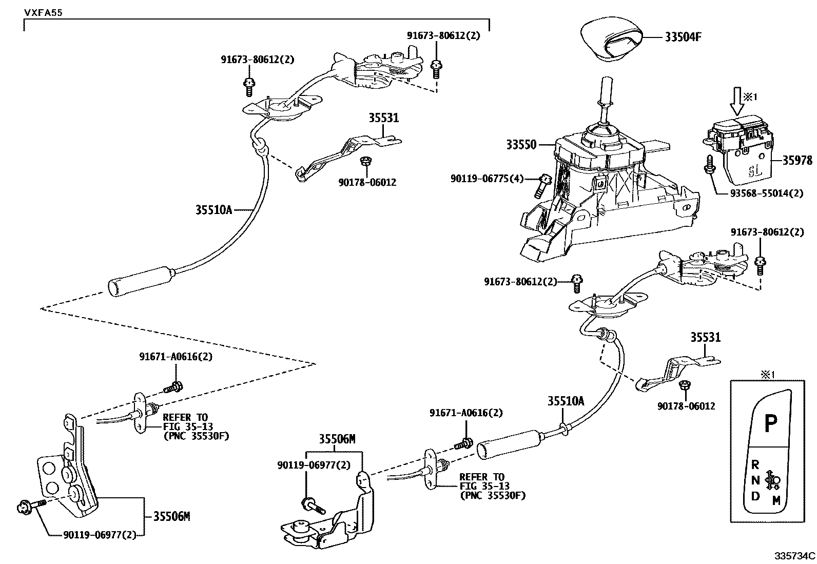 3312 — SHIFT LEVER & RETAINER