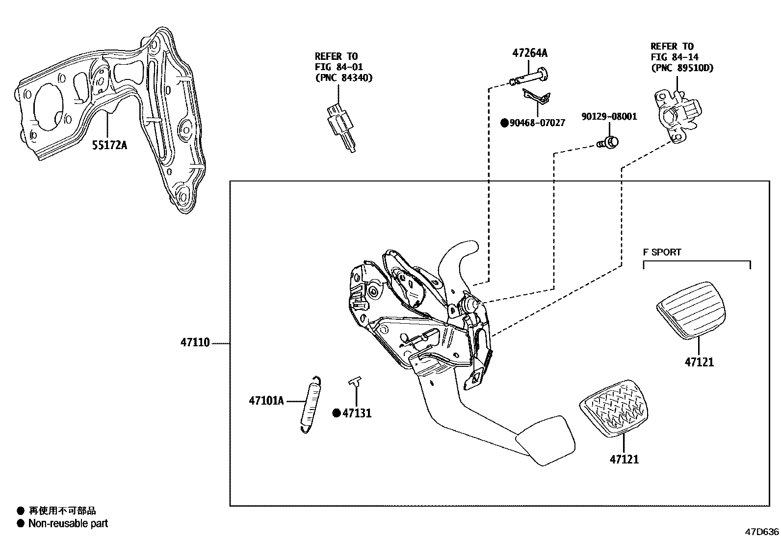 4701 — BRAKE PEDAL & BRACKET