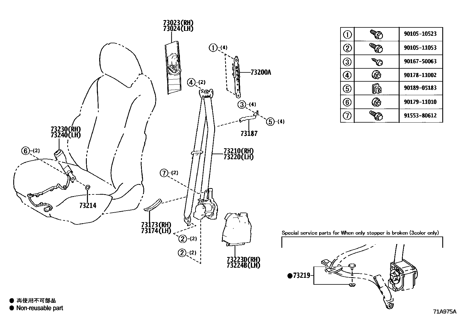 7104 — SEAT BELT & CHILD RESTRAINT SEAT