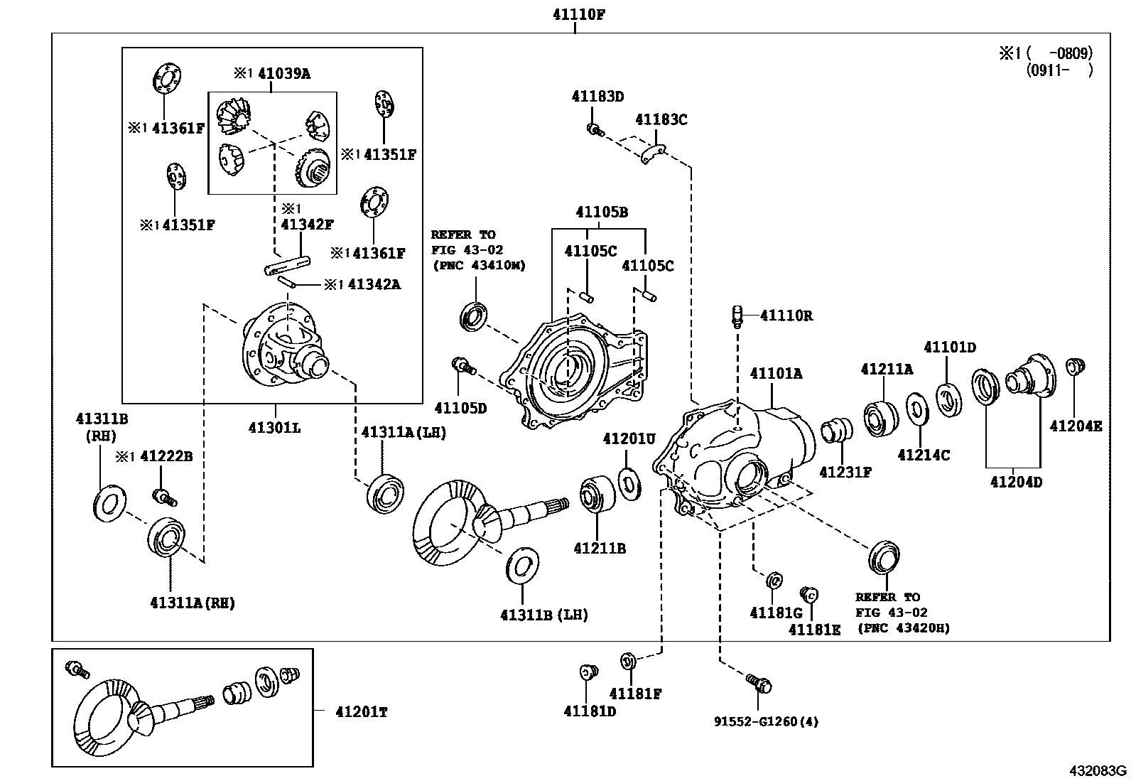 4301 — FRONT AXLE HOUSING & DIFFERENTIAL