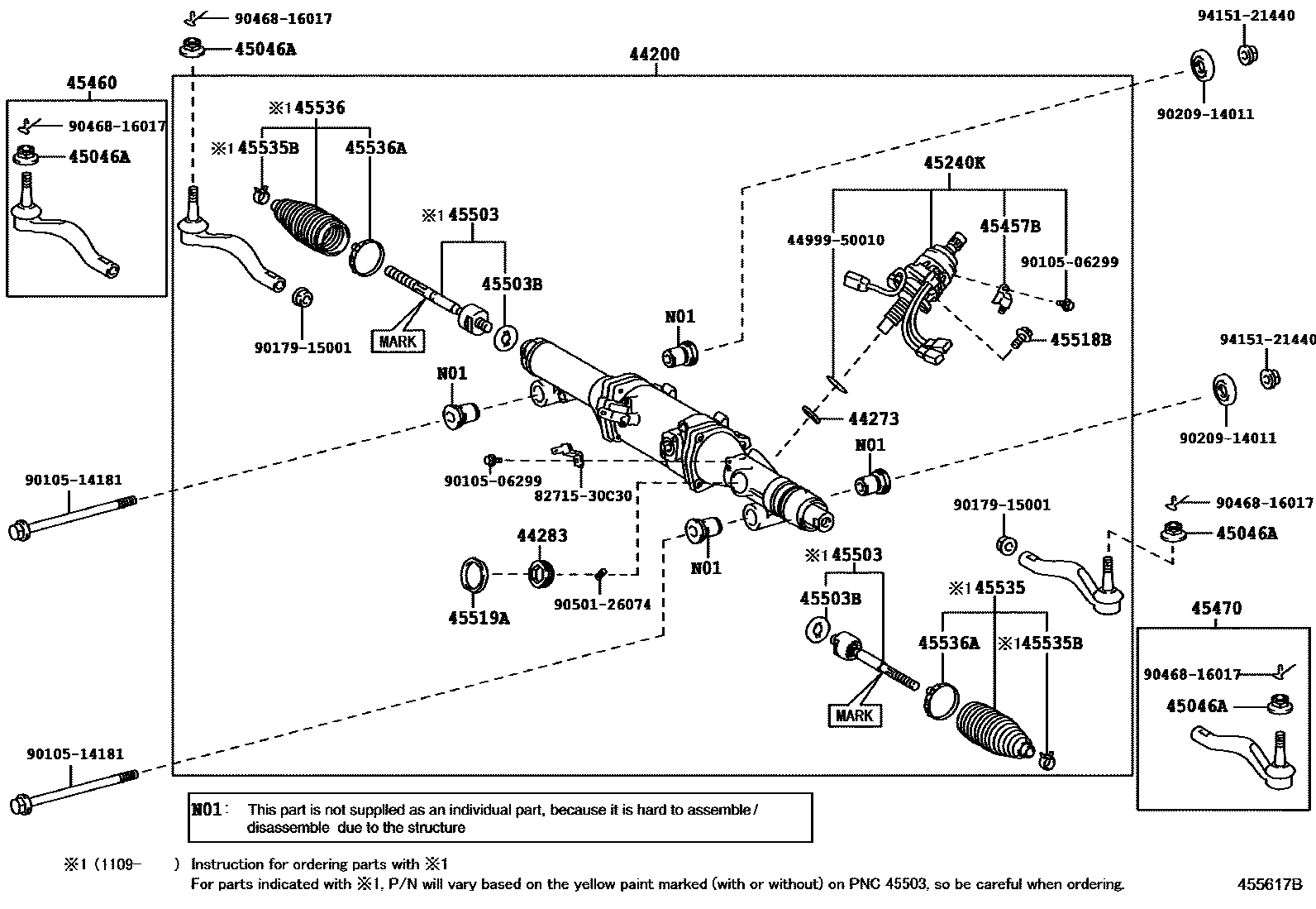 4505 — FRONT STEERING GEAR & LINK
