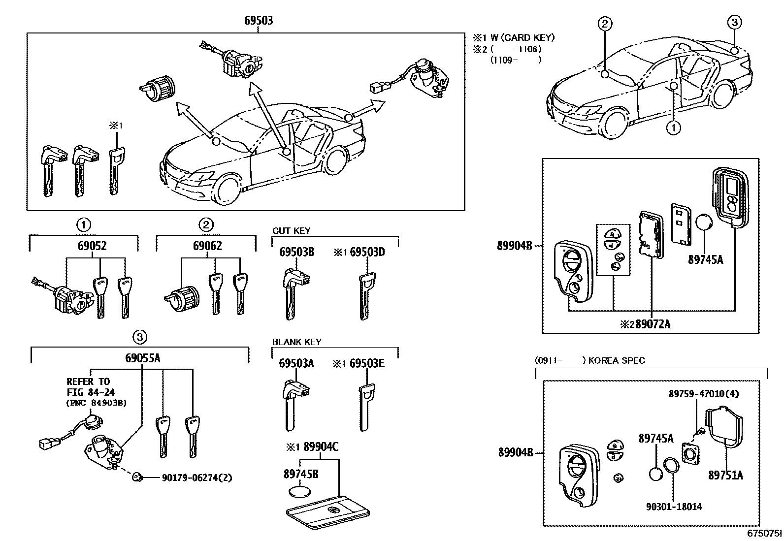 6712 — LOCK CYLINDER SET