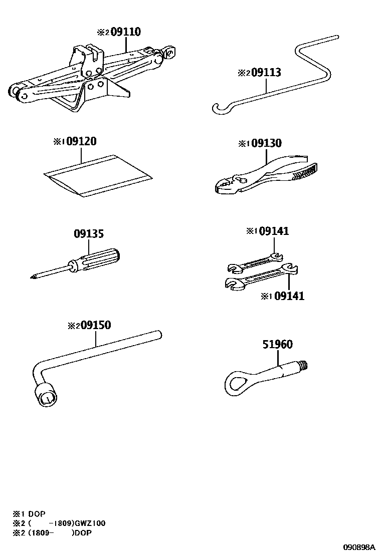 0901 — STANDARD TOOL