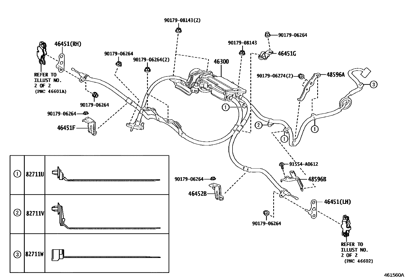 4601 — PARKING BRAKE & CABLE