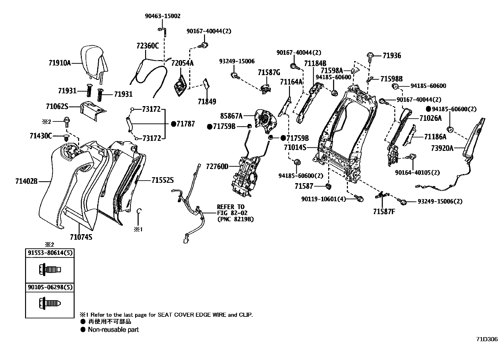 7101 — FRONT SEAT & SEAT TRACK