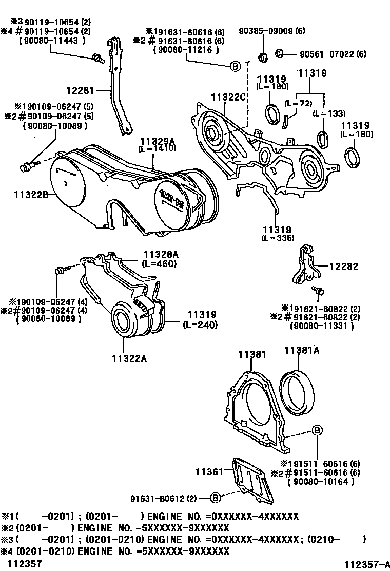 1106 — TIMING GEAR COVER & REAR END PLATE