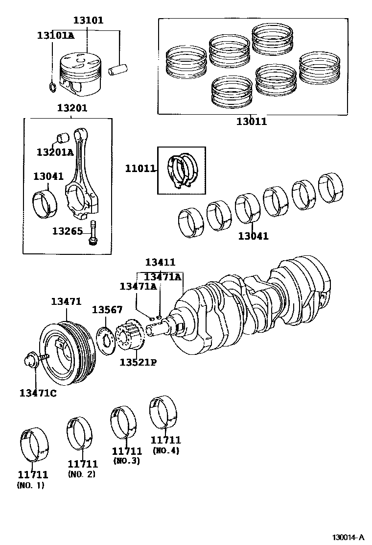 1301 — CRANKSHAFT & PISTON