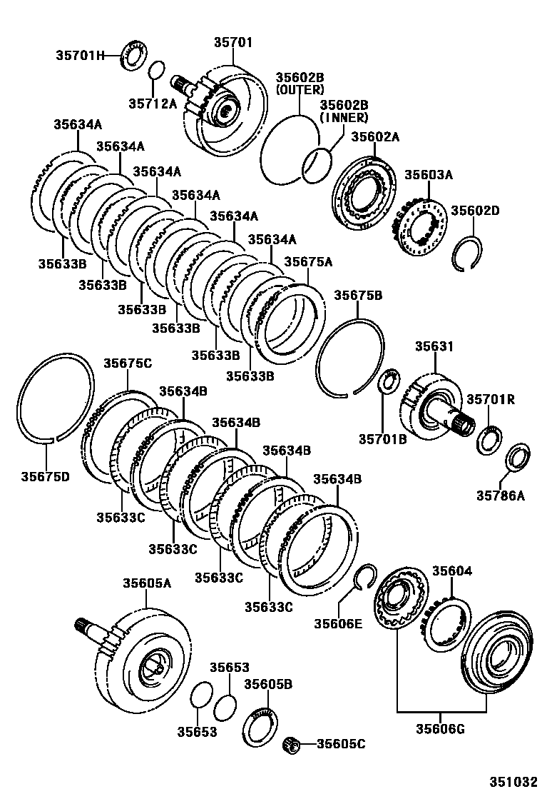 3507 — BRAKE BAND & MULTIPLE DISC CLUTCH (ATM)