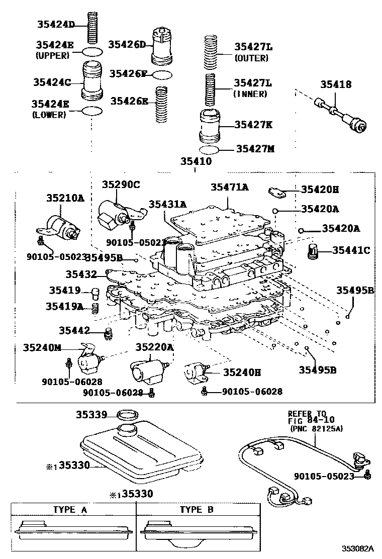3512 — VALVE BODY & OIL STRAINER (ATM)