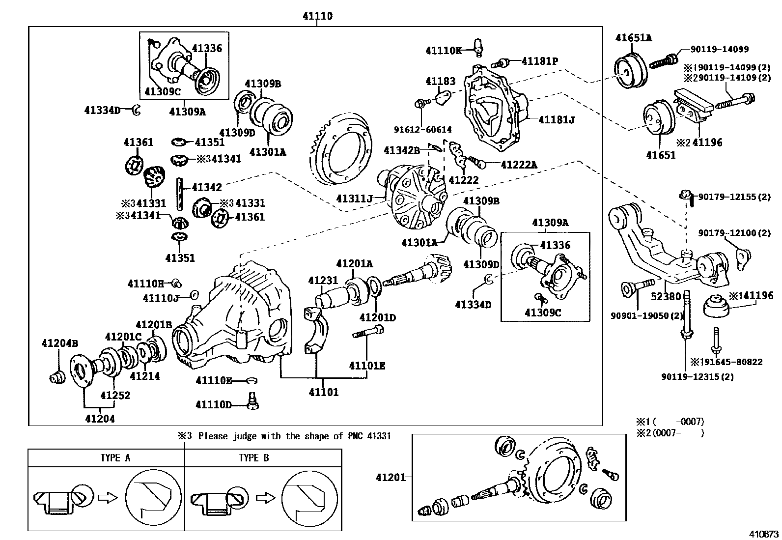 4101 — REAR AXLE HOUSING & DIFFERENTIAL