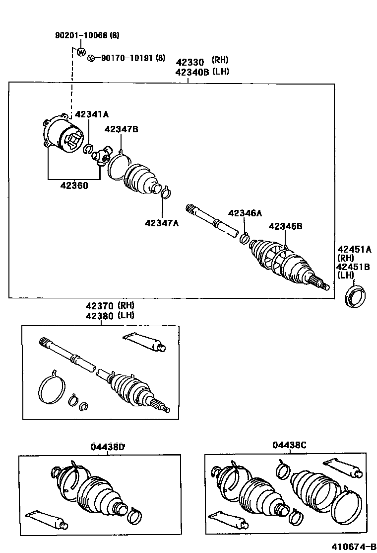 4102 — REAR AXLE SHAFT & HUB